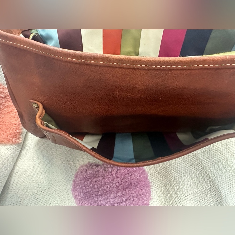Vintage Coach Legacy Ali 65th Anniversary Leather Shoulder Bag in Whiskey - Picture 7 of 10